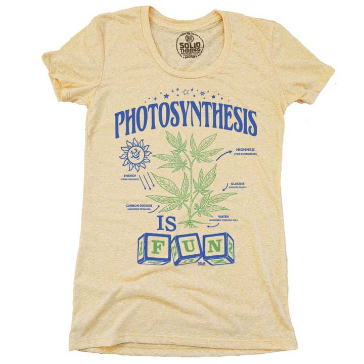 Solid Threads – wholesale Screen printed t-shirt – Women′s – Women's Photosynthesis is Fun T-shirt