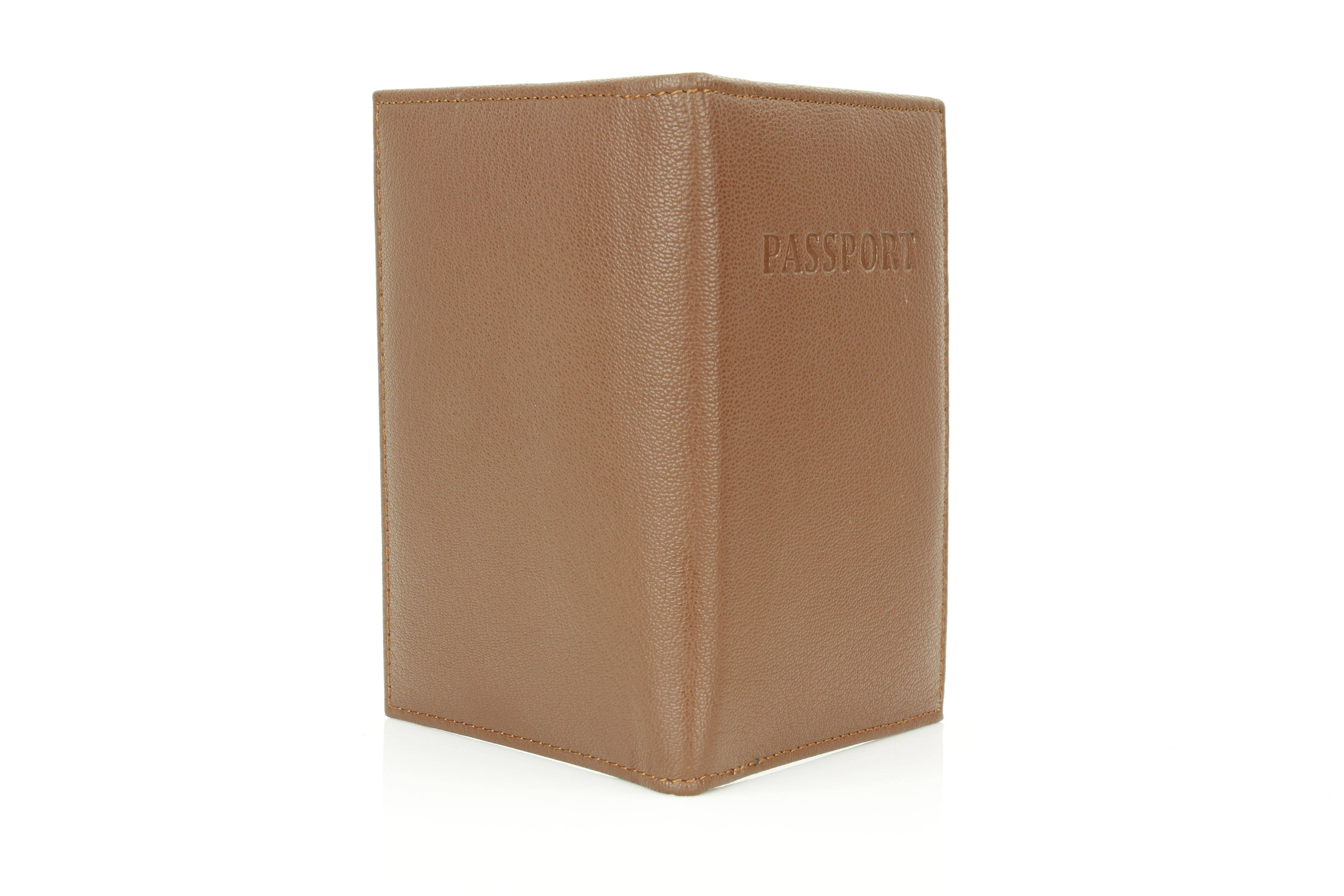 Leather Impressions Inc - Wholesale Passport Case - Unisex - Leather Passport Holder with Card Slots RB LW 21 10053