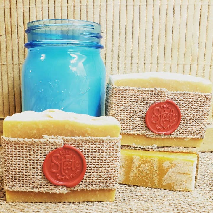 Lemongrass Goat Milk Soap for wholesale by Steele Family Farm