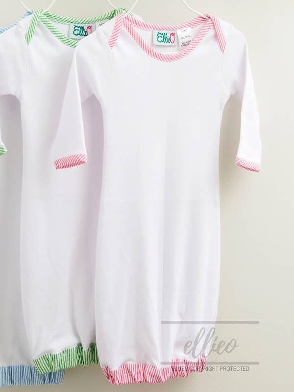 Love That Cotton - Wholesale Babygown - Baby - Seersucker Baby Infant Gown2