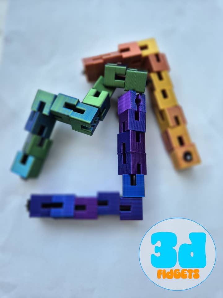 Elastic Fidget Cubes - Stress Relief ADHD autism toy for wholesale by 3dFidgets