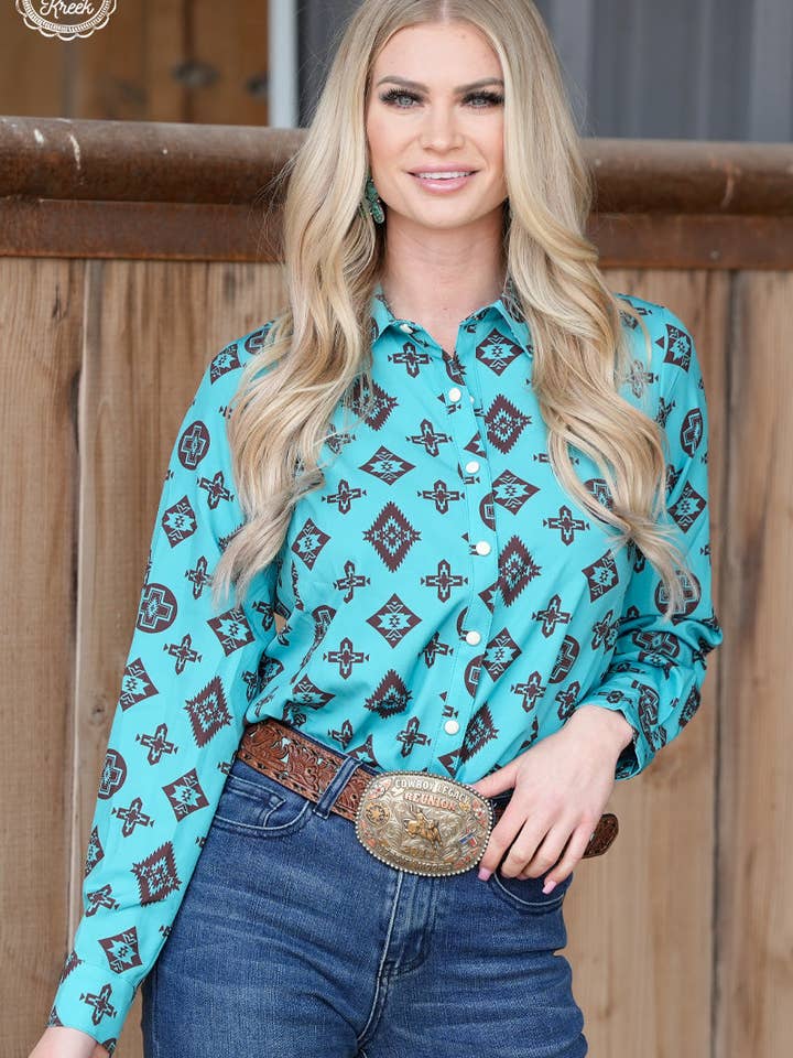 Sterling Kreek - Wholesale Button Down Shirt - Women's - San Jose Top