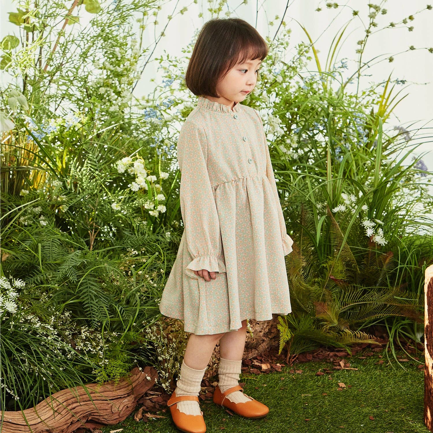 ToTo Heros – wholesale Dress – Kids – Francis Shirred Collar Floral Print Dress4