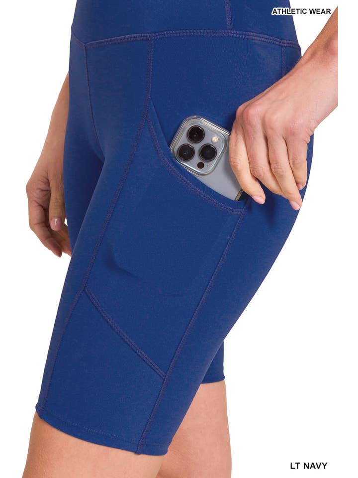 42POPS – wholesale Träningsshorts – Dam – Biker-shorts med bred linning15