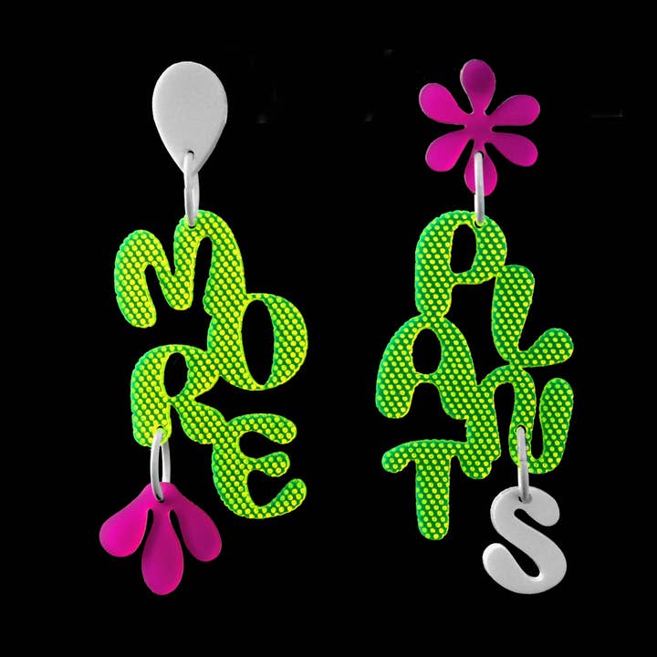 'Oorbellen 'Meer Planten' ♻️ Gerecycled voor wholesale door Bold Standard