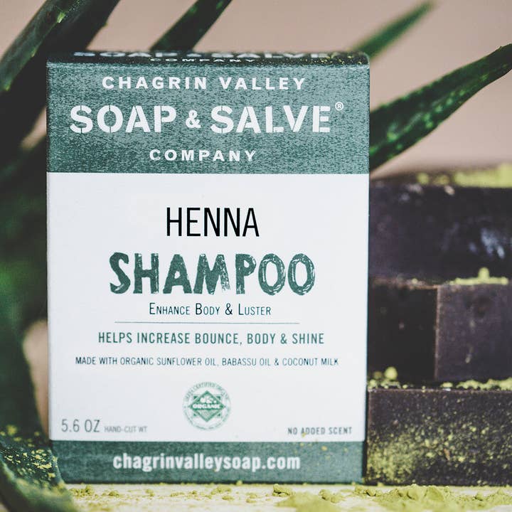 Chagrin Valley Soap - Wholesale Shampoo Puck/Solid Shampoo - Shampoo Bar: Henna