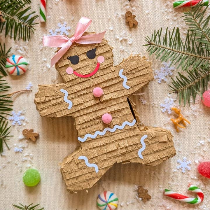 Gingerbread Holiday Treat Box - Girl for wholesale by Lula Flora Designs Inc.