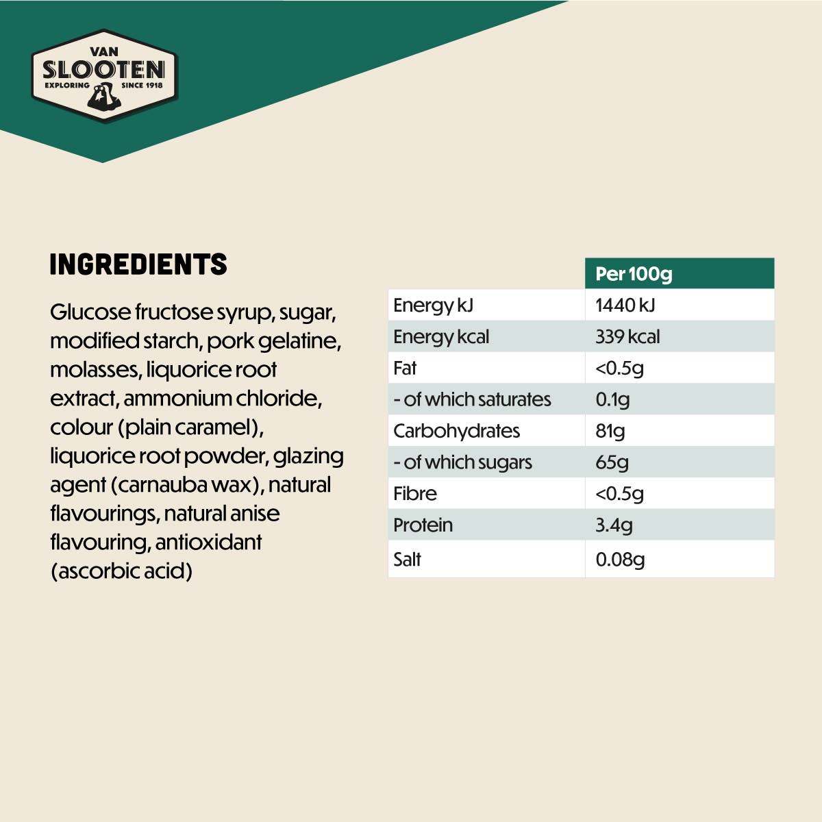 Van Slooten – wholesale Liquorice – Van Slooten Souvenirshop Rich Liquorice Mix 300g x194