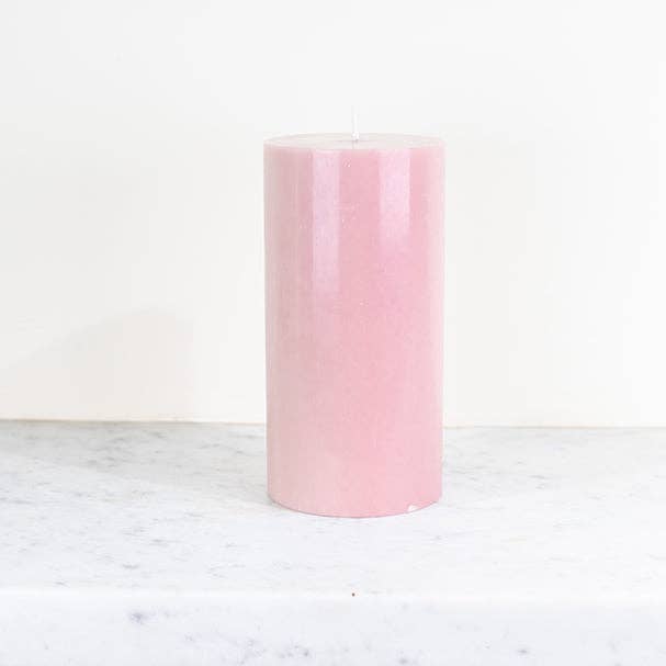 BRITISH COLOUR STANDARD – wholesale Pillar candle – 15 cm Tall SOLID Old Rose Pillar Candle3