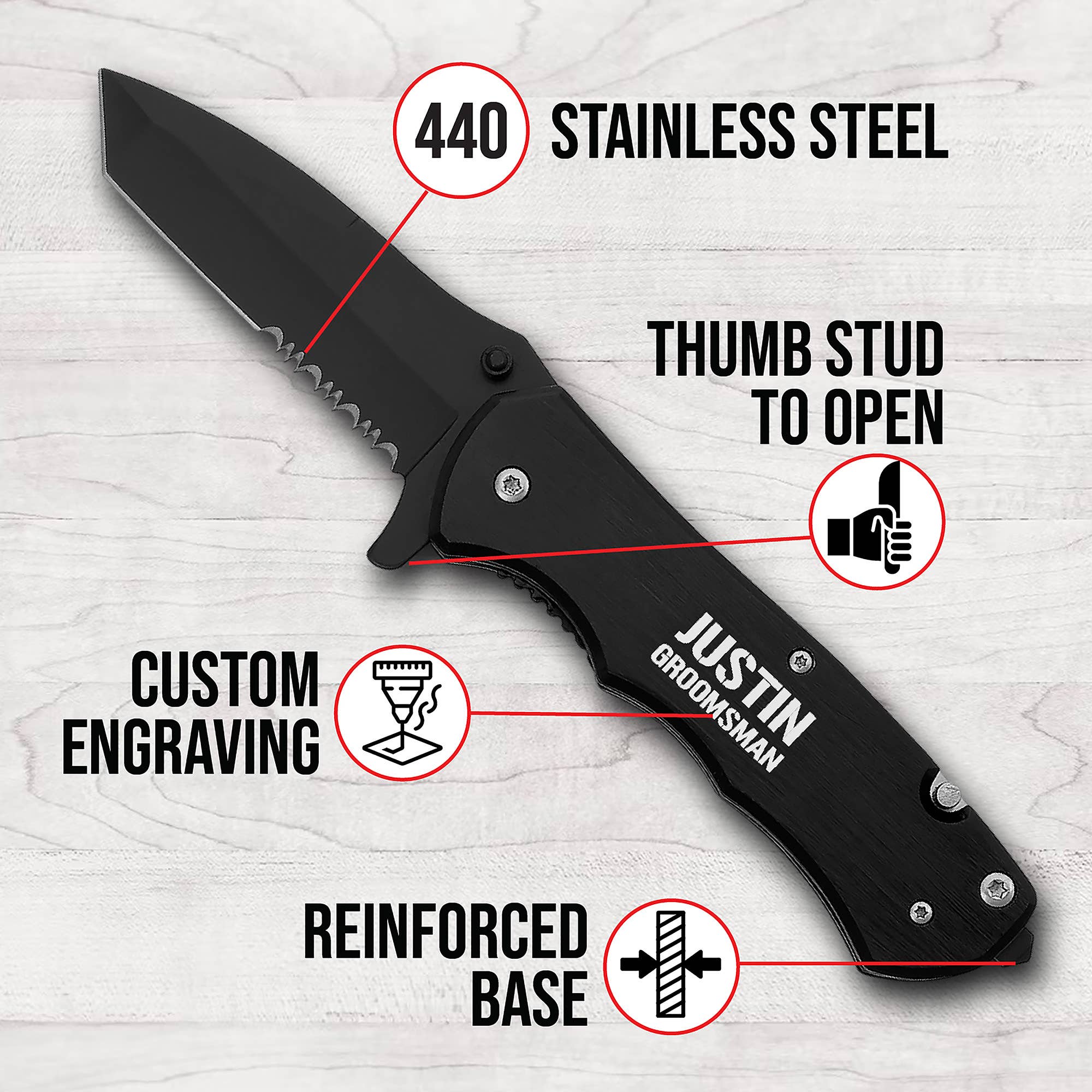 Engrave My Memories – wholesale Pocket knife/holder – Personalized Knives Knife Gift Mens Knives Boyfriend Knives2