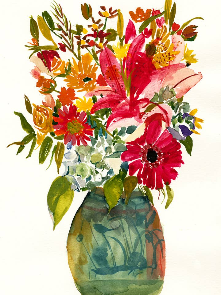 A3 Antique Vase Art Print for wholesale by Ping He Art