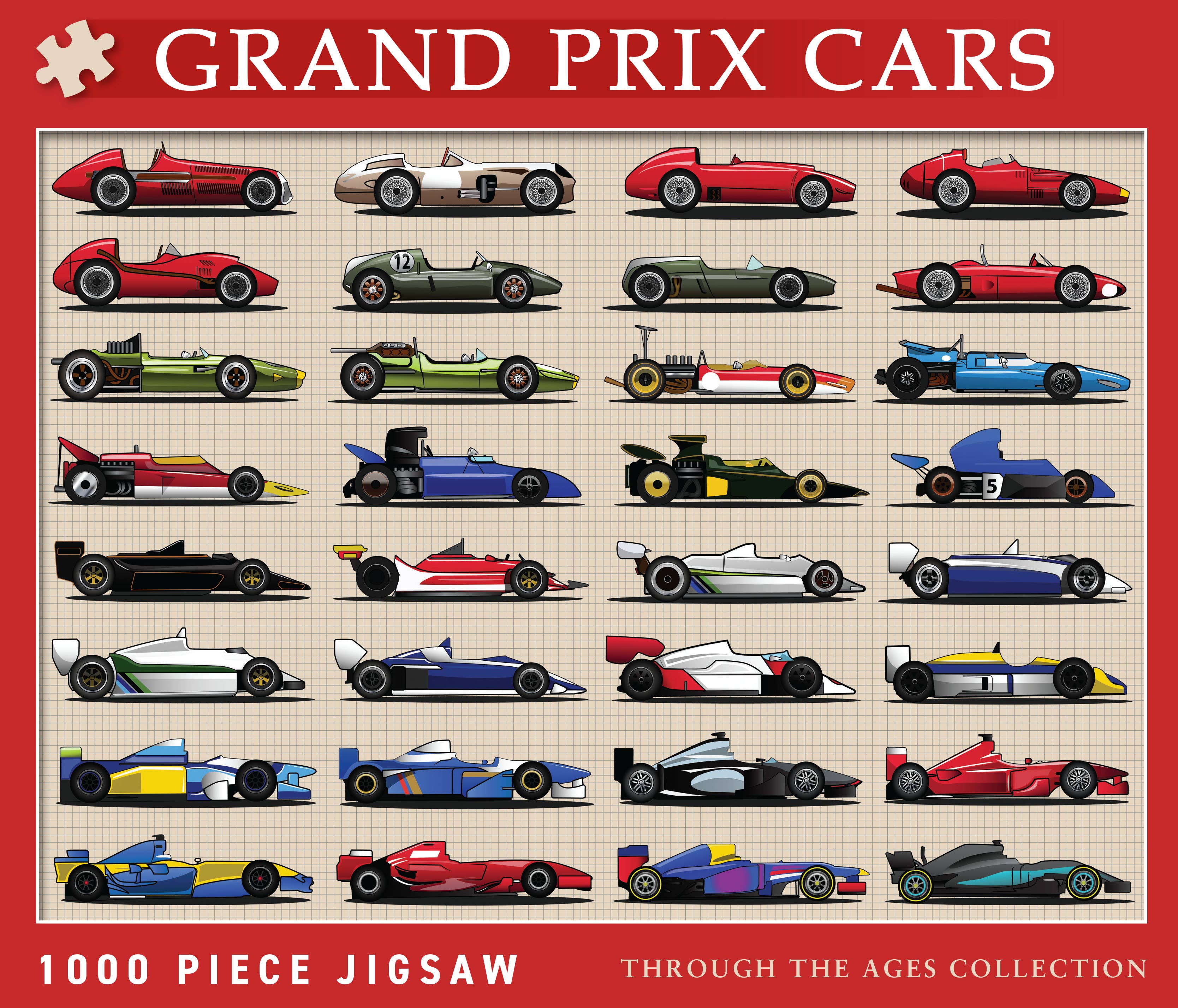 Coach House Partners - Wholesale Puzzle - Adult - Grand Prix Racing Cars 1000 Piece Jigsaw2
