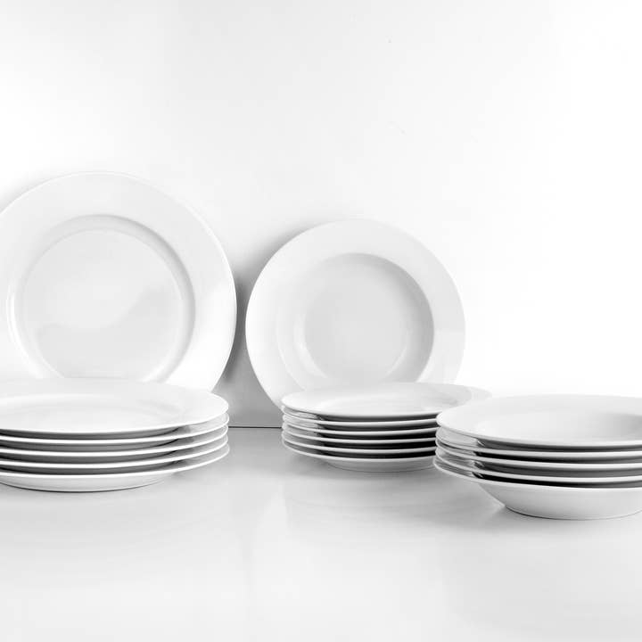 Ibili - Wholesale Dinnerware Set - IBILI - Castilla White 18-Piece Set1
