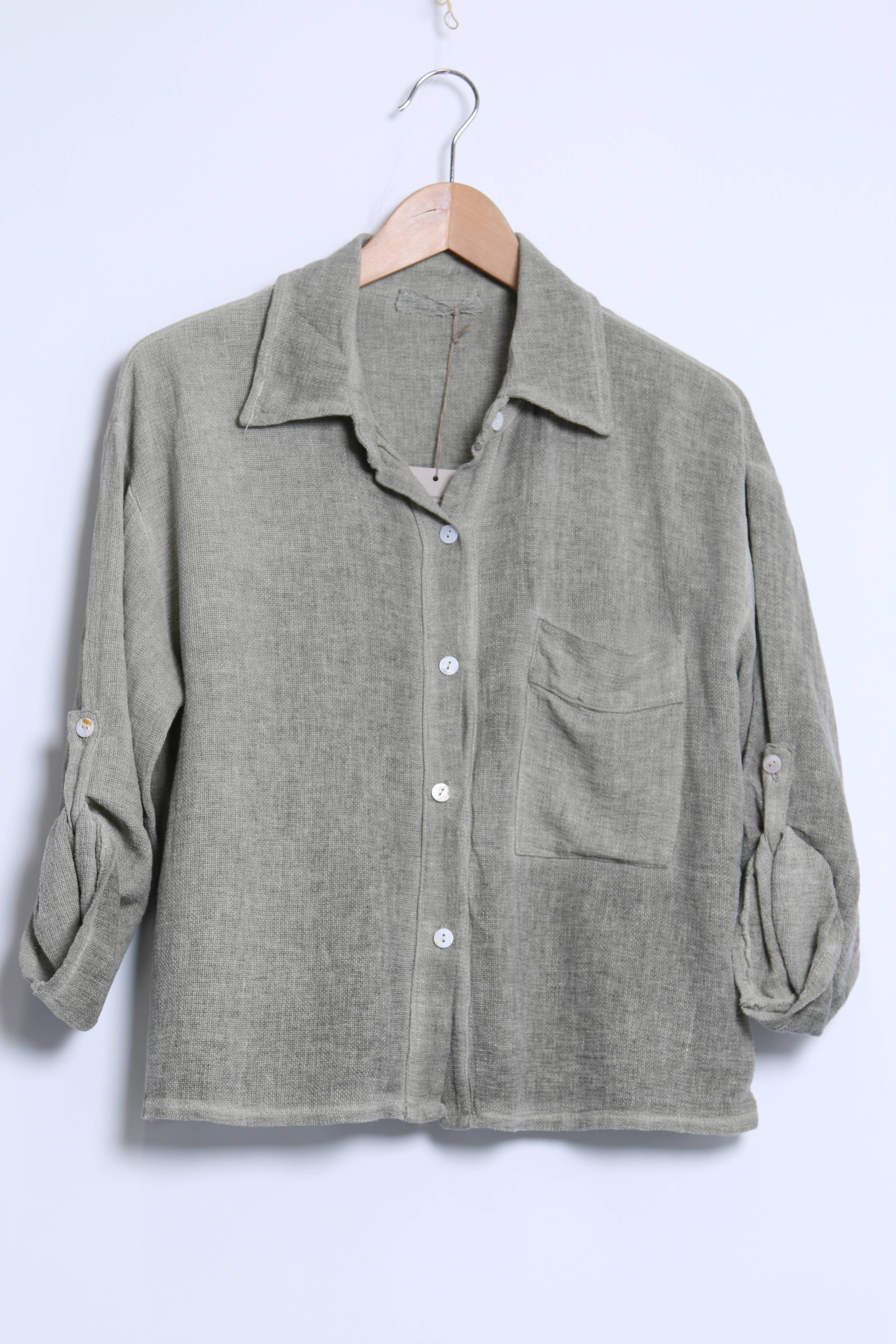 Shyloh - Wholesale Button Down Shirt - Women's - Linen cotton top 1578227