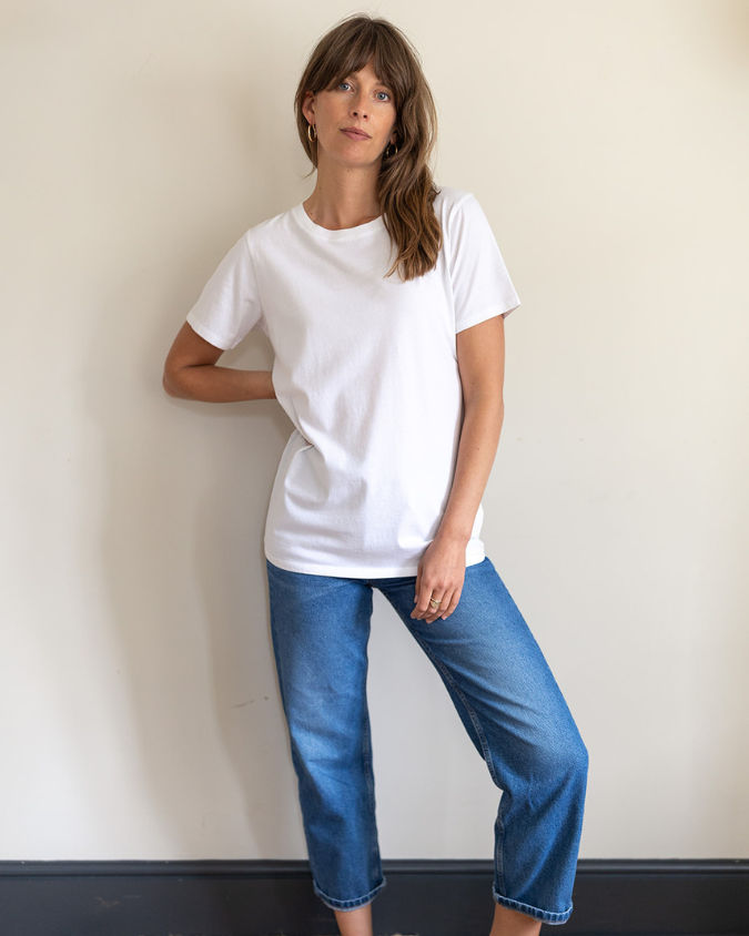 Ivy T - Vente T-shirt – femme - T-shirt blanc Mabel en coton biologique2