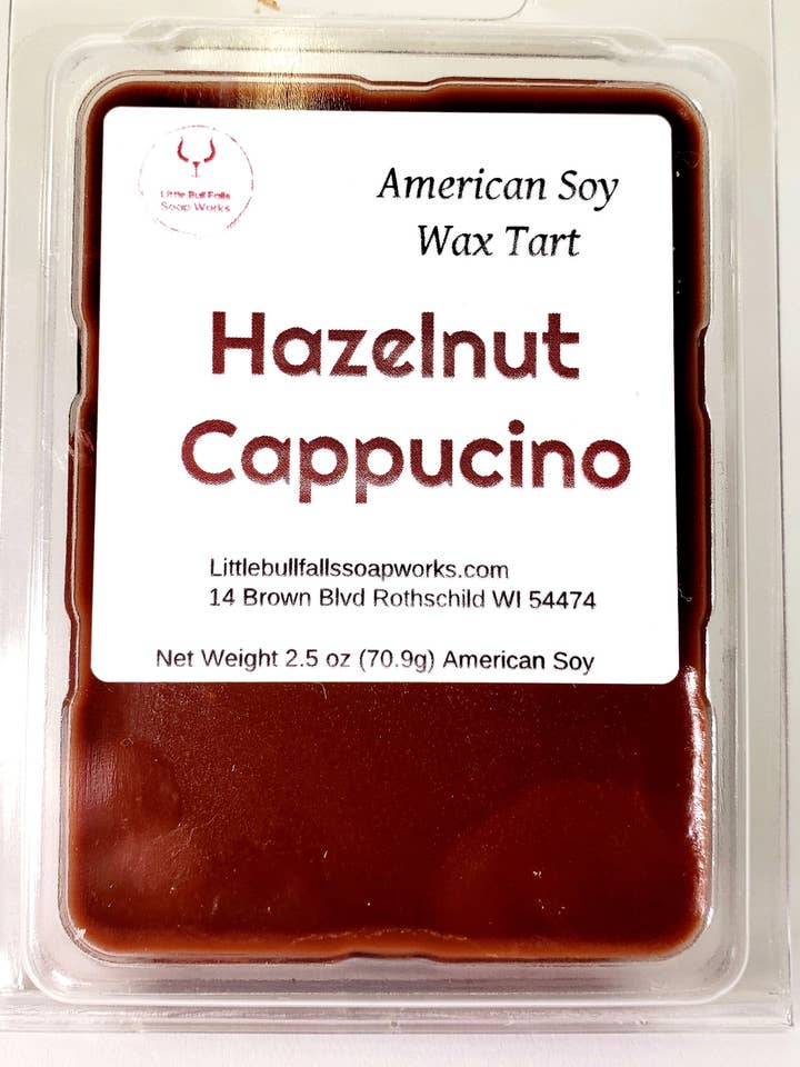 Cappuccino alla Nocciola Cera di Soia da Sciogliere per la vendita all'ingrosso da parte di Little Bull Falls Soap Works