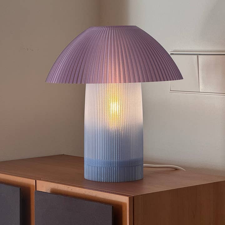 Coast Fig - Wholesale Accent/Desk Lamp - Shroom Table Lamp (Blue & Violet)4