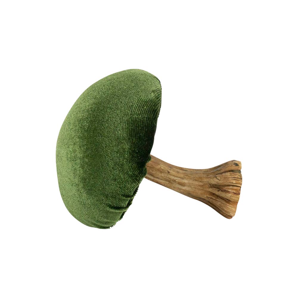 Mars & More - Brand of B Living - Wholesale Decorative Tabletop Object - Decoration Velvet Mushroom Green 10 Cm1