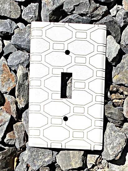 Switch Plate - Stop Signs for wholesale by Dawn Lombard - Glass & Metal