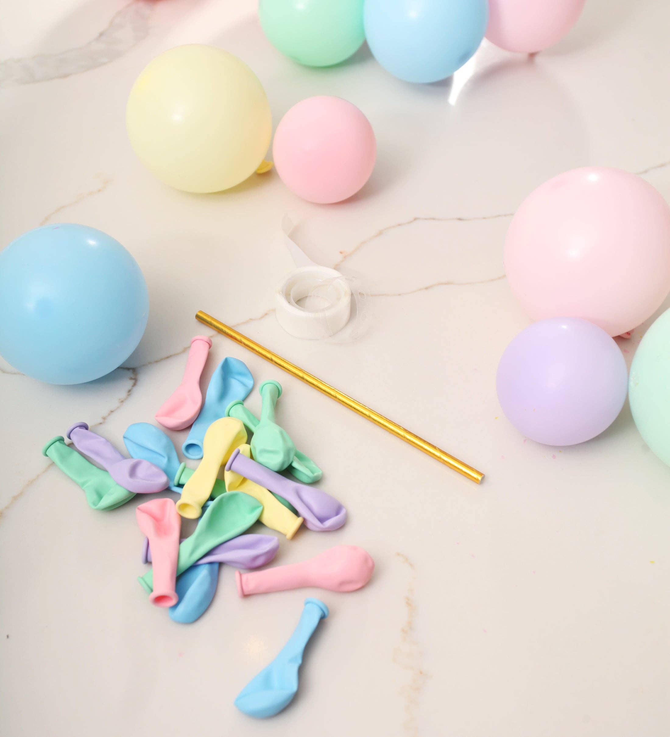 Ellie's Party Supply - Vente Décoration pour cake/cupcake - Kit mini ballon arc-en-ciel pastel pour gâteau5