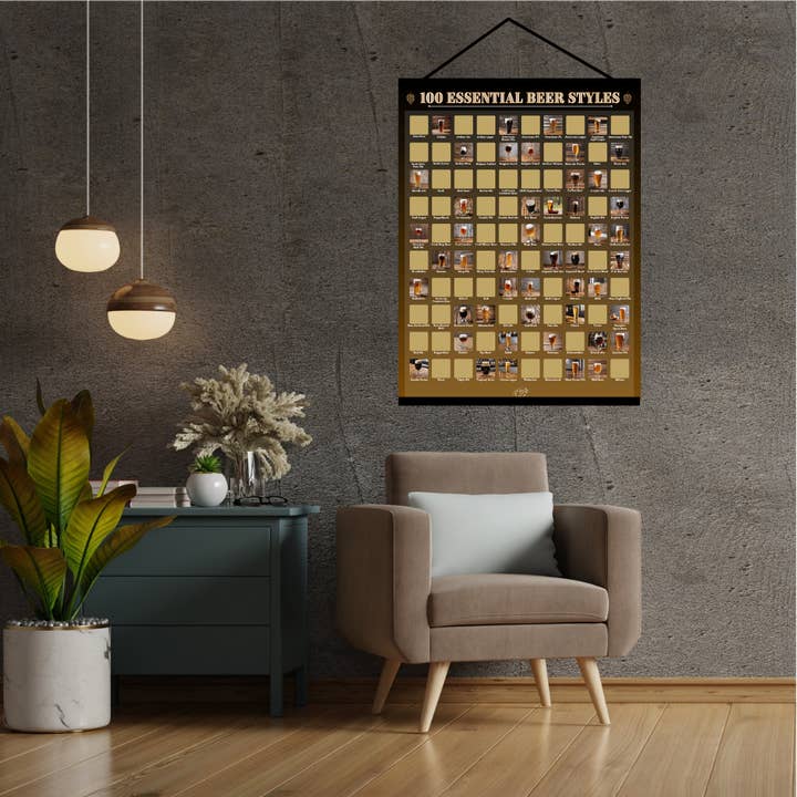 Celegreat - Wholesale Poster - 100 Essential Beer Styles Scratch Off Poster3