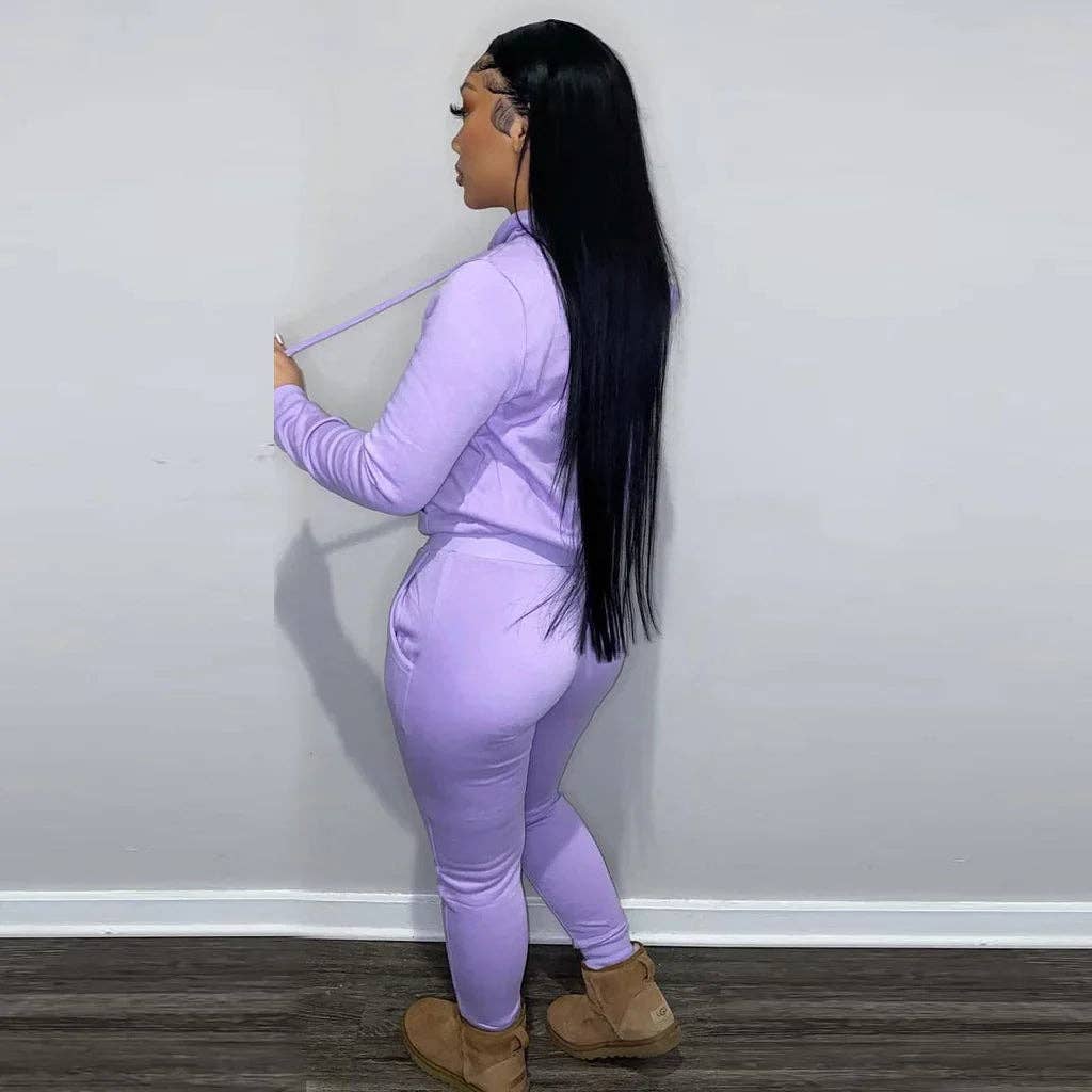 MB Fashion Wholesale - Wholesale Lounge Set - Women's - MB FASHION Cozy Hoodie and Jogger Pants 2PCS SET 175R12