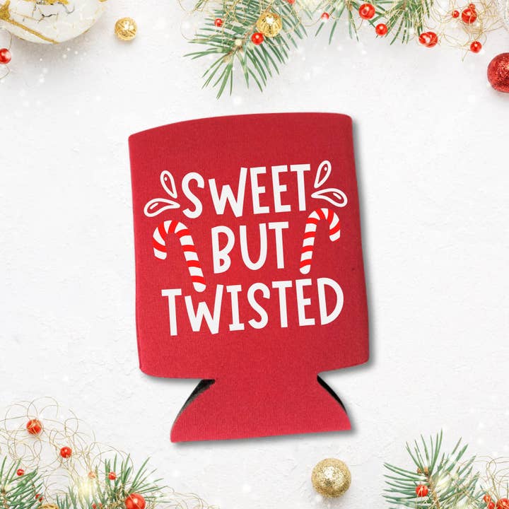 Capital City Commerce - Wholesale Drink Huggers & Koozies - Christmas Foam Coolers, Sweet But Twisted Beer Coolies1