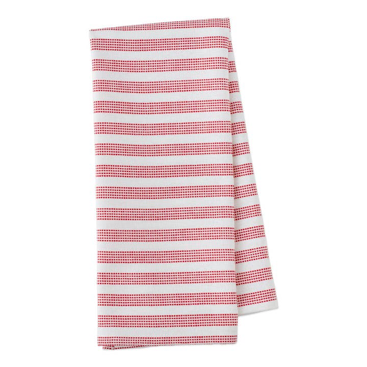 RSVP International - Wholesale Tea Towel - Red Dobby Towel