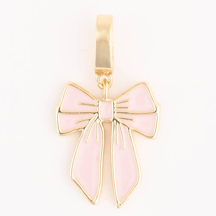 Charm Luxe Pink Bow Charm for wholesale by Michelle McDowell