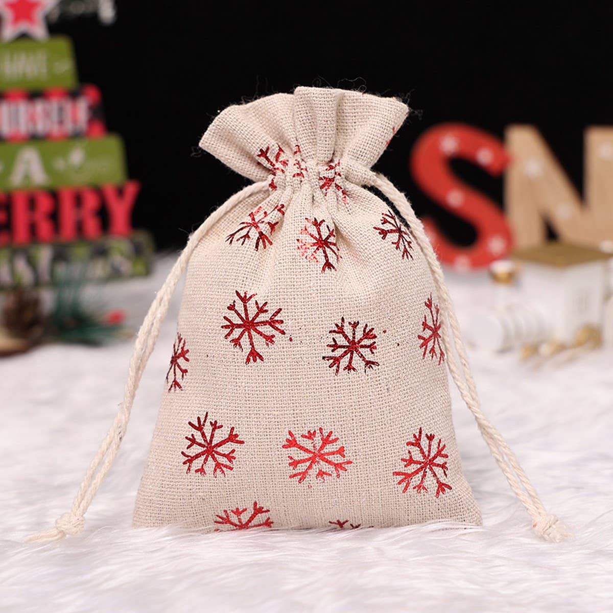 NINEXIS - Vente Pochette cadeau - CWMM1748_Christmas Goodie Bag Sac cadeau à cordon11