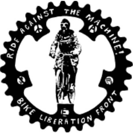 Sticker #123: Ride Against The Machine-Bike Liberation Front for wholesale by Microcosm Publishing & Distribution