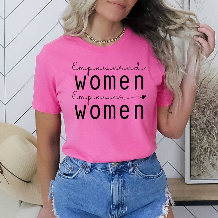 Empowered Women Empower Women Charity Pink Tee for wholesale by Simply Tees