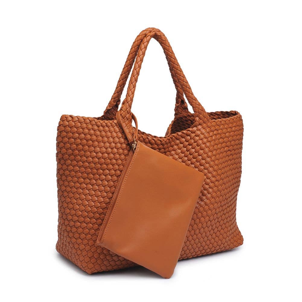 Moda Luxe - Vendita all'ingrosso Borsa tote - Donna - Borsa tote intrecciata in pelle vegana Solana29