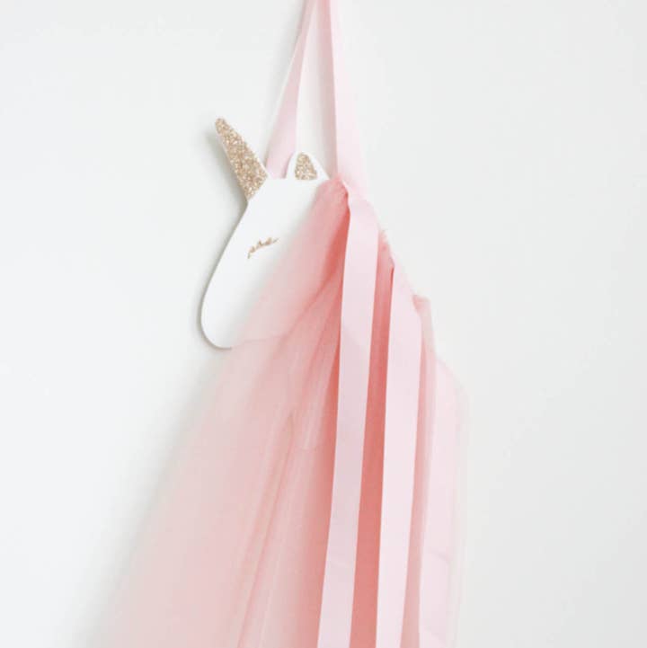 Unicorn Bow Hanger Hår Clip Holder Organiz for engroshandel hos Vy La and Co.