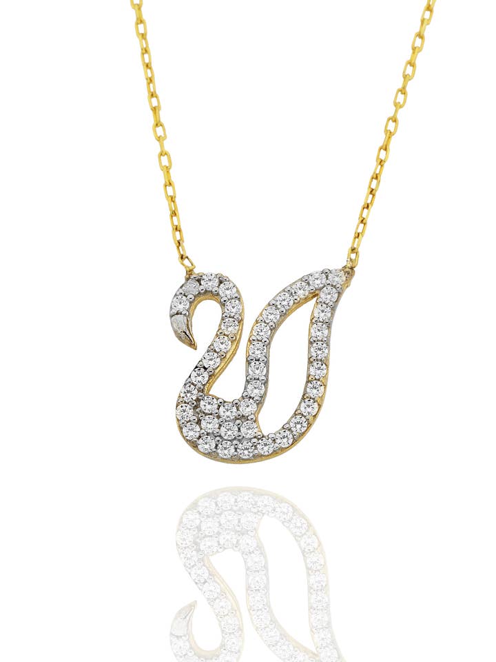 Swan Halsband för wholesale av Minval Jewelry