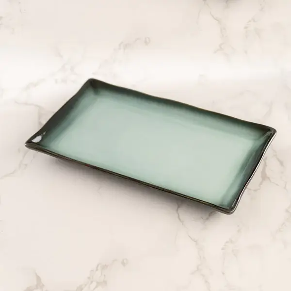 Urban Tokyo - Wholesale Dinner Plate - Seikai Series 7.75"L x 4.75"W Rectangular Shaped Plate3