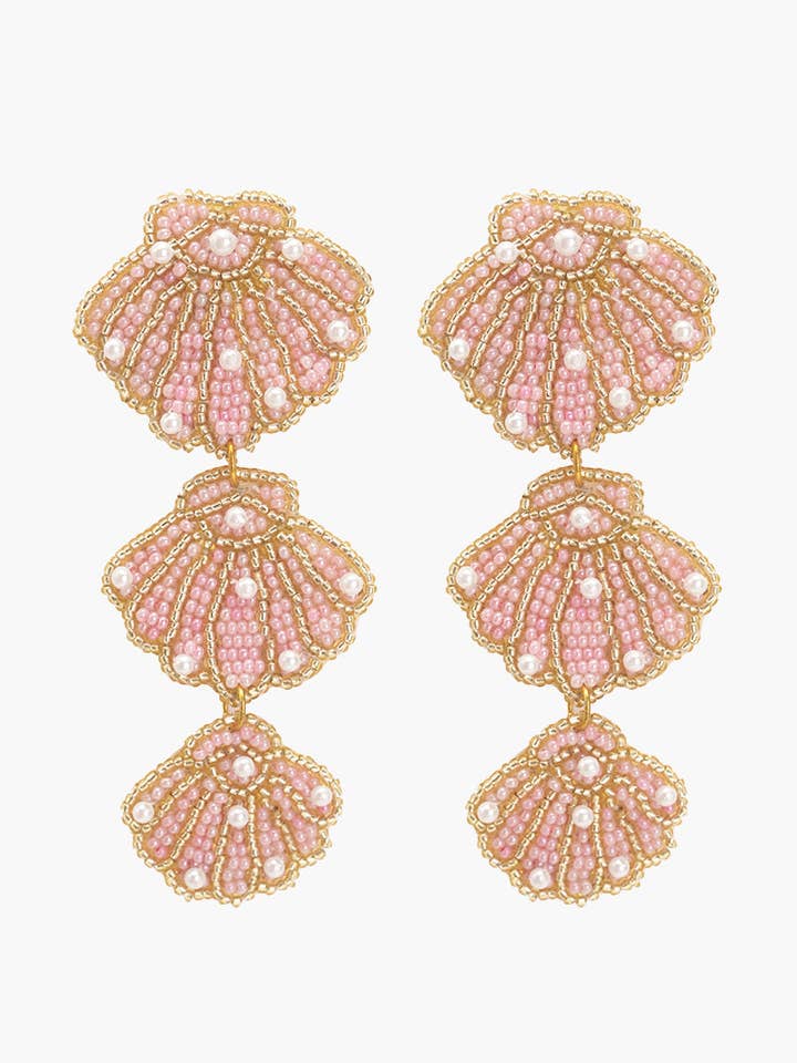 Brincos de Conchas de Pérola com Missangas por atacado de America & Beyond