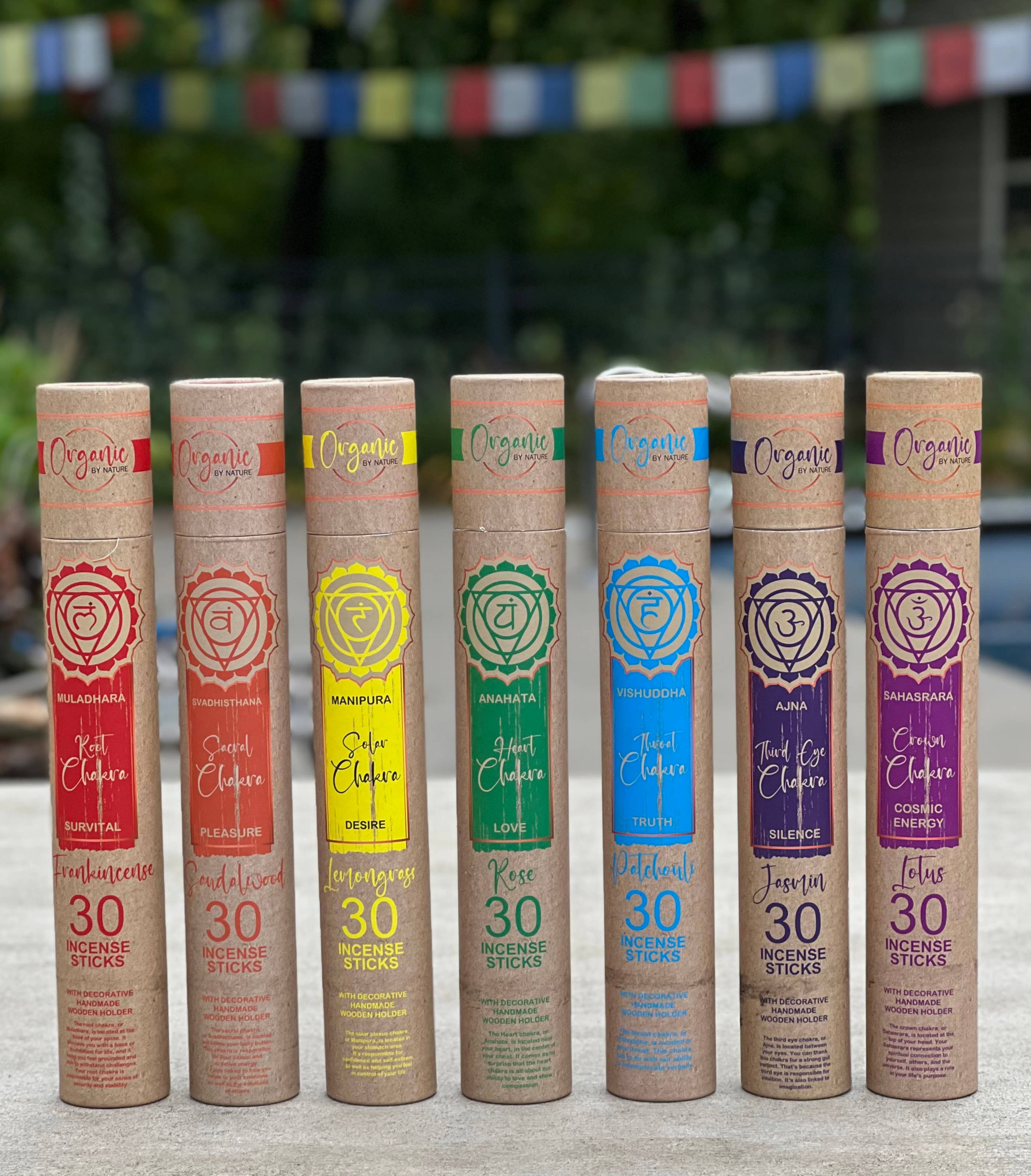Lungta Imports - Wholesale Incense - Chakra Incense 30 Sticks Each Pack With Wooden Burner13