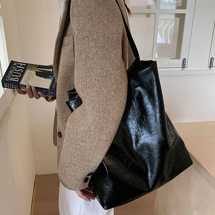 Vegansk læder tote taske for engroshandel hos 3AM BY H&D ACCESSORIES