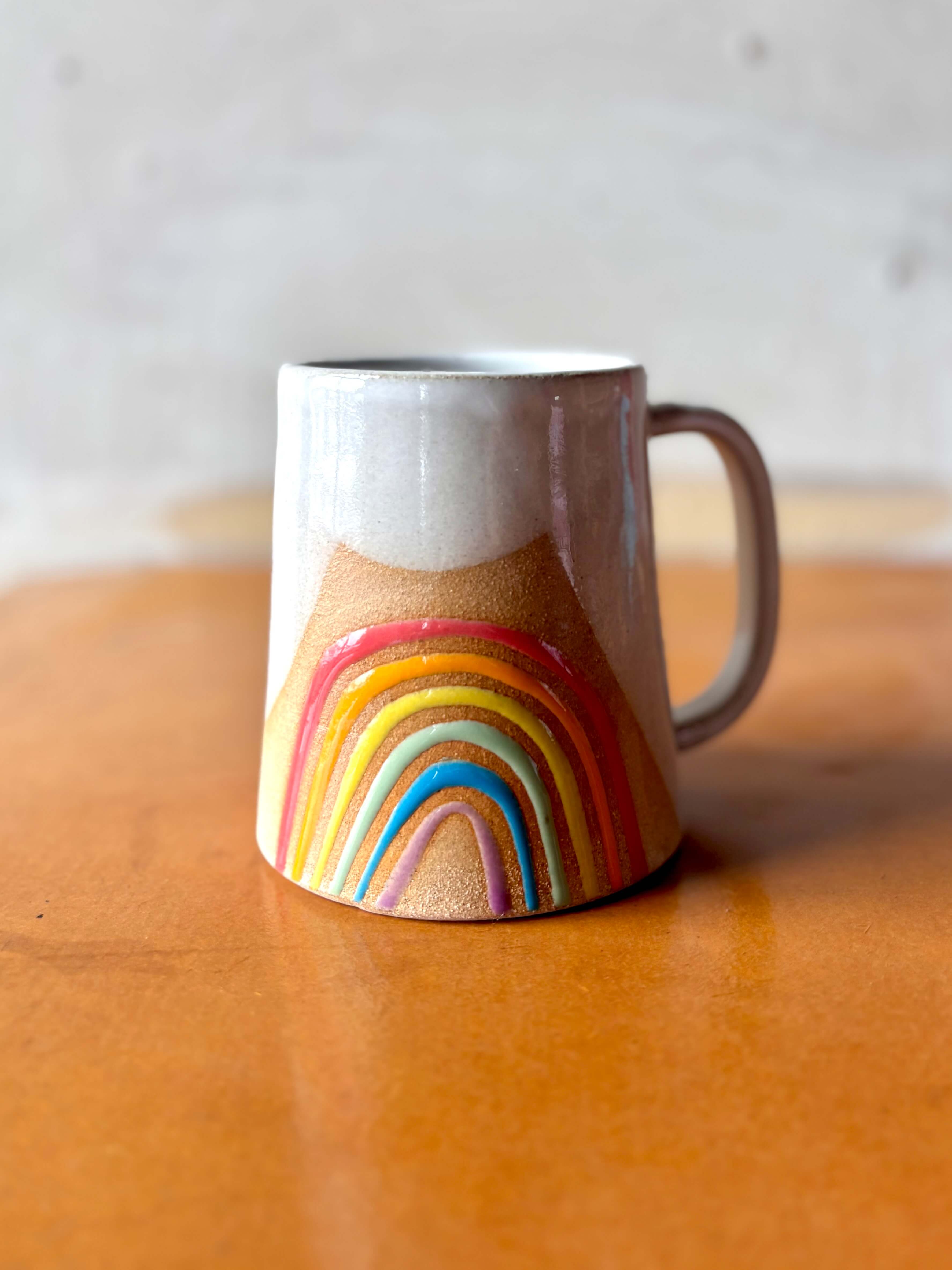 ROB Ceramics – wholesale Kaffekoppar – Regnbågsmugg i handgjord keramik5