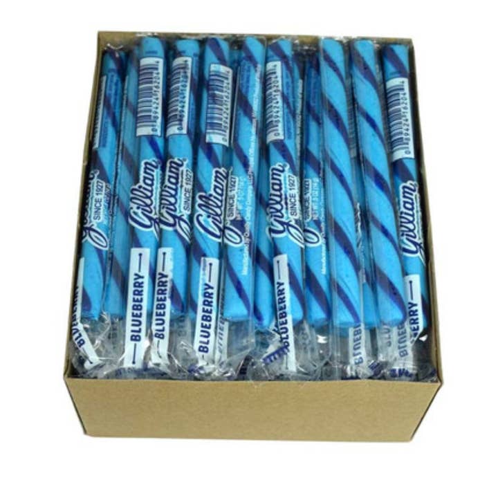 Candy Barn Express - Wholesale Hard Candy - Gilliam Blueberry Stick Candy