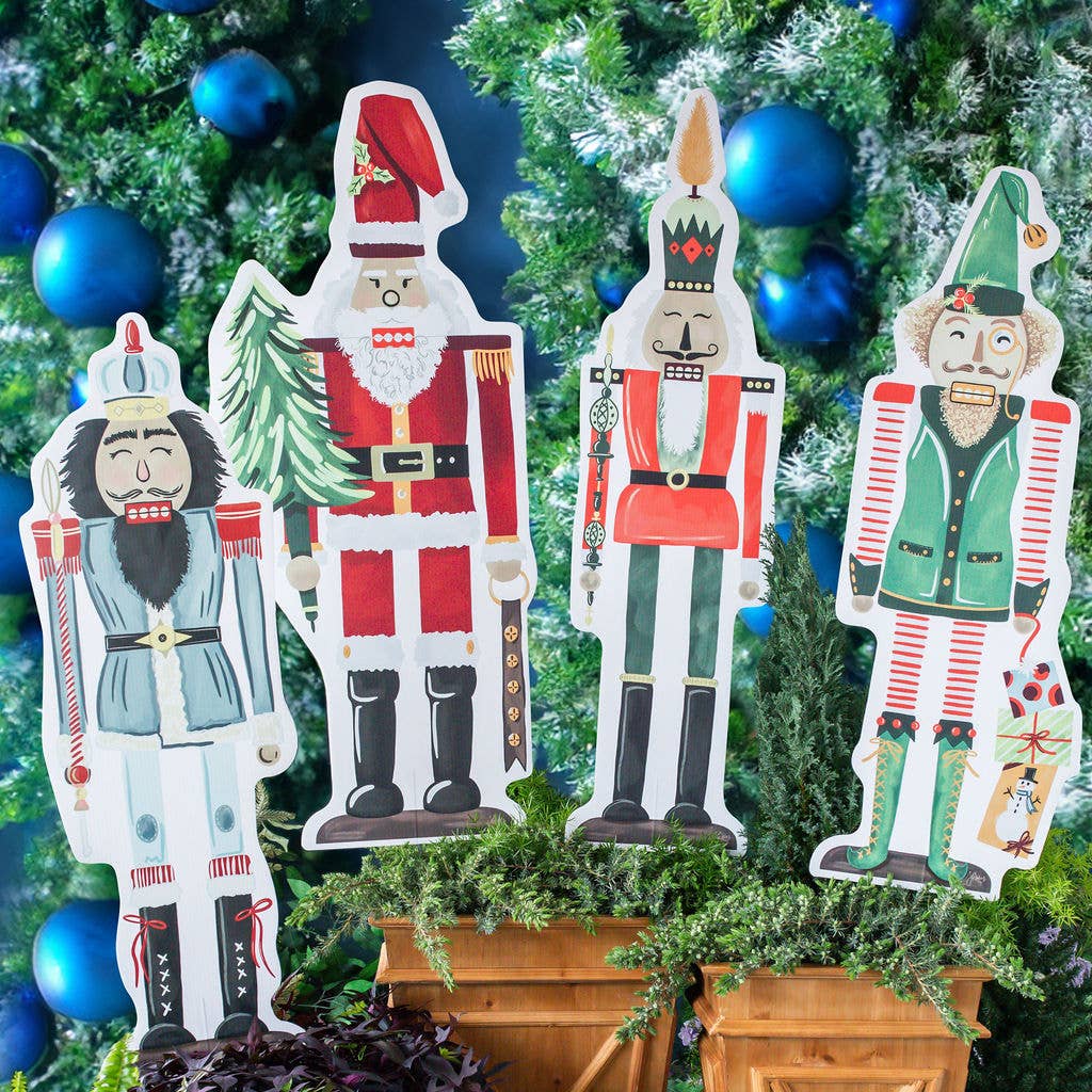 Songbird Grove Collection - Wholesale Garden/Lawn Stake - Large Nutcracker Garden Stakes0