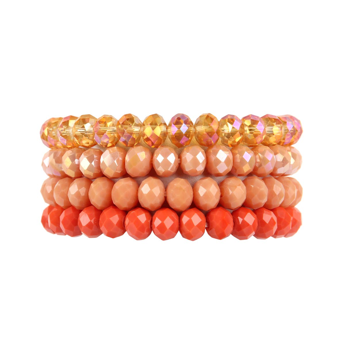 MYS Wholesale Inc - Vente Parures de bijoux - Bracelet extensible en perles de cristal à quatre lignes0