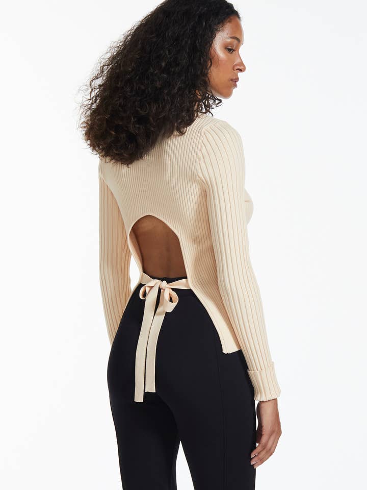 Bow Back Sweater for wholesale by FANG