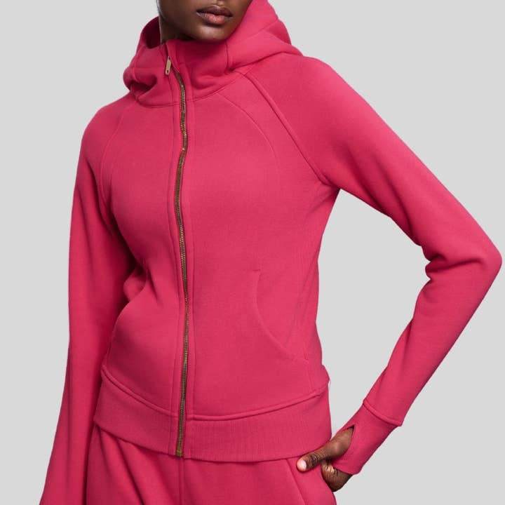 WONDERXFANS - Wholesale Athletic jacket – Women′s - Hooded Zip-Up Fleece Jacket14