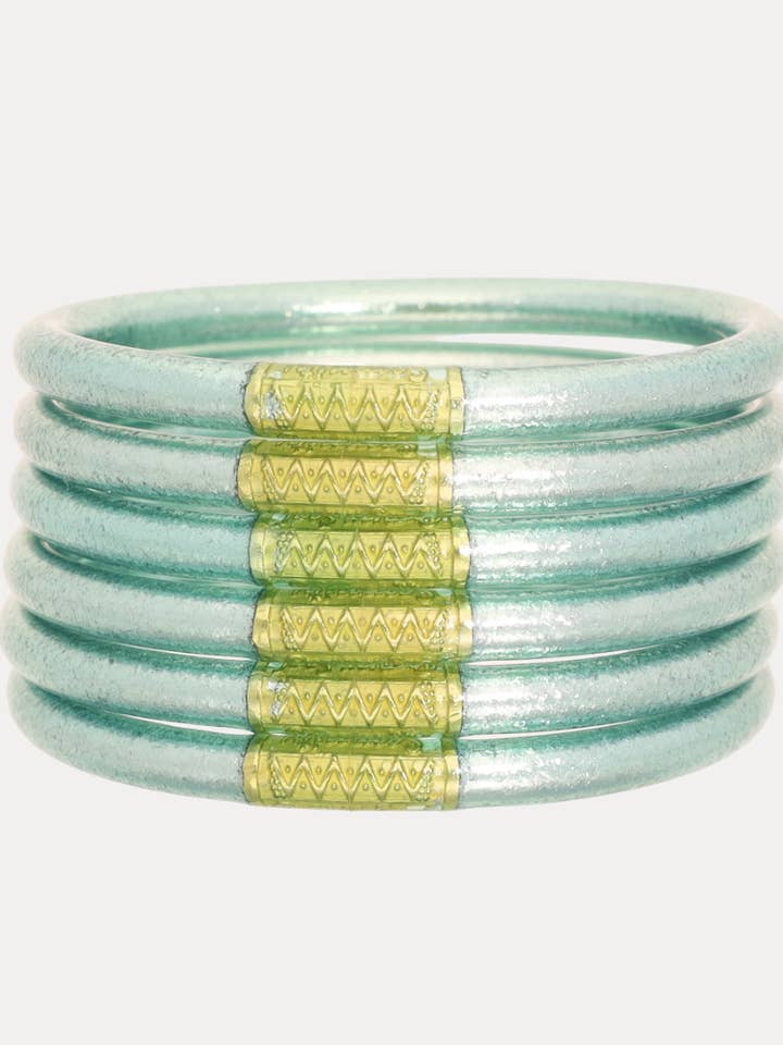 Conjunto de 6 Pulseiras Mint All Weather Bangles® (AWB®) por atacado de SHANSHAN