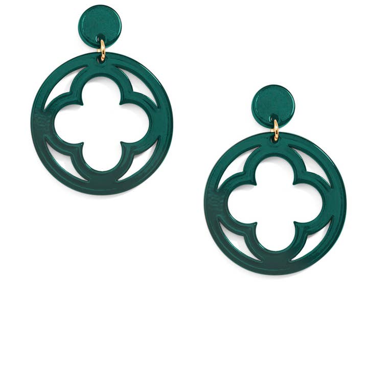 ZENZII Jewelry - Wholesale Dangle Earrings - Open Clover Drop Earring20
