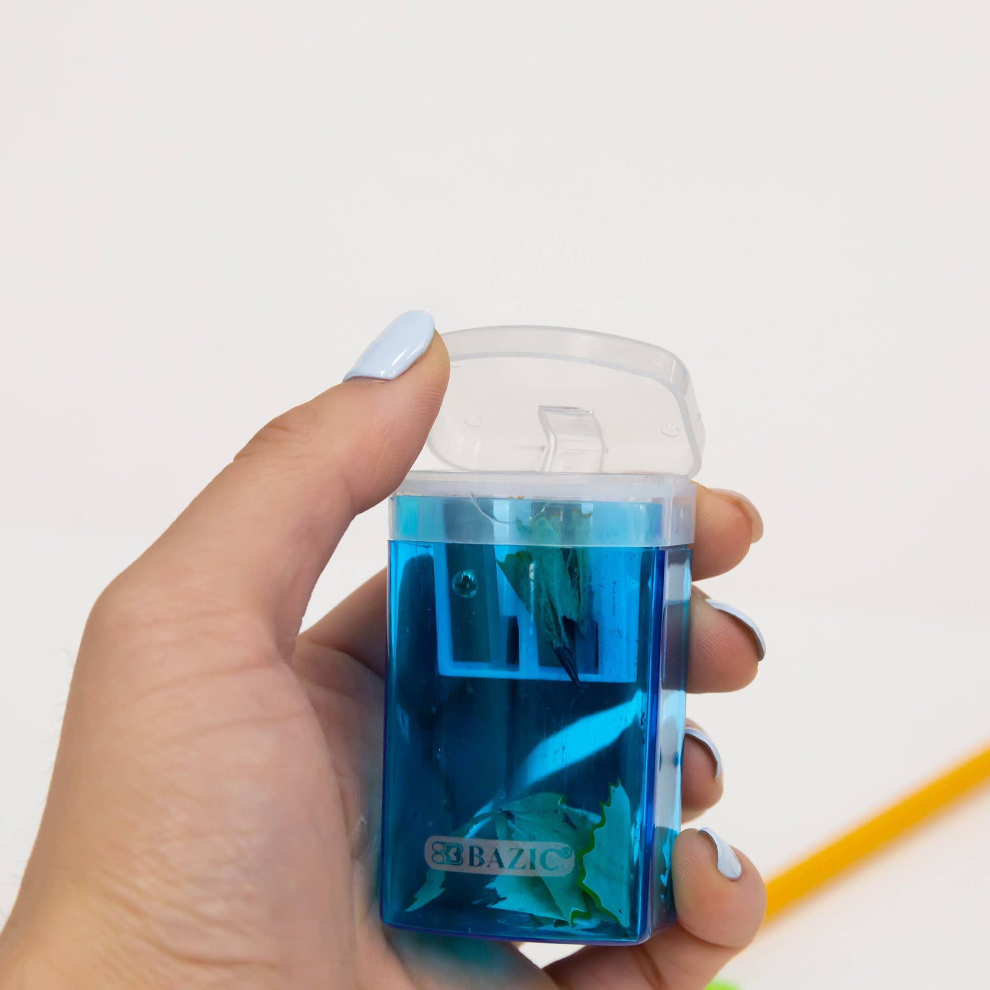 Luna Office Supply -  Everyday Essential - Wholesale Pencil Sharpener - Dual Blades Sharpener w/ Lid & Receptacle3