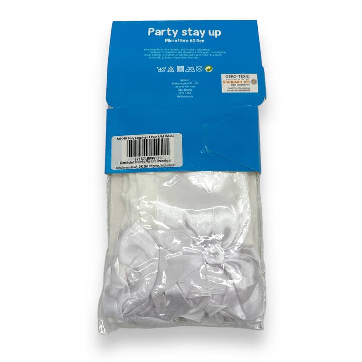 Kinky Pleasure - Wholesale Stockings - Women's - Kinky Pleasure - MP048 - Stockings White - 2 Sizes