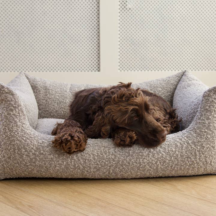 Nordog – Engroshandel Seng - Hund – BILLY Bouclé Hundeseng Taupe11